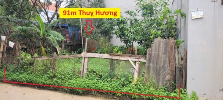 SIÊU PHẨM GIÁ 3,750 TỶ ĐẤT TẠI THỤY HƯƠNG-CHƯƠNG MYX D/T:91M