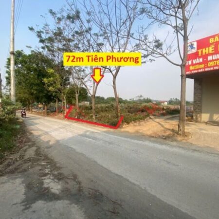 SIÊU PHẨM GIÁ 3,6 TỶ ĐẤT TẠI DỊCH VỤ TIÊN PHƯƠNG-CHƯƠNG MỸ D/T:72M SIÊU PHẨM GIÁ 3,6 TỶ ĐẤT TẠI DỊCH VỤ TIÊN PHƯƠNG-CHƯƠNG MỸ D/T:72M