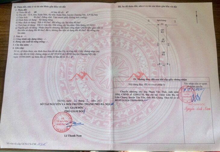 SIÊU PHẨM GIÁ 1,850 TỶ ĐẤT TẠI TT XUÂN MAI-CHƯƠNG MỸ D/T:80M