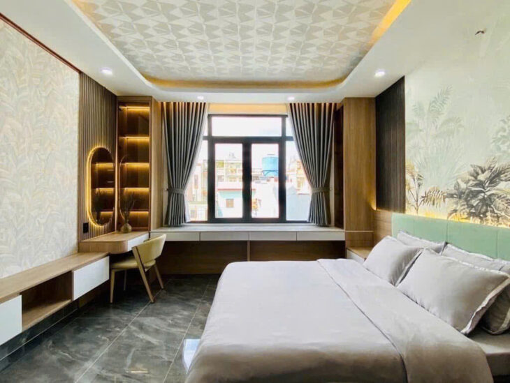 Ô tô ngủ trong nhà – nội thất VIP – thang máy xịn sò- gần trườngTHCS Nguyễn Du phường 11 Gò Vấp –