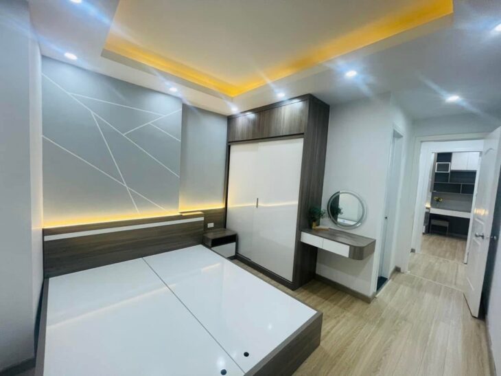 Bán RẺ căn hộ HH Linh Đàm – Hoàng Mai dt 76.6m2 x 3 ngủ full nội thất