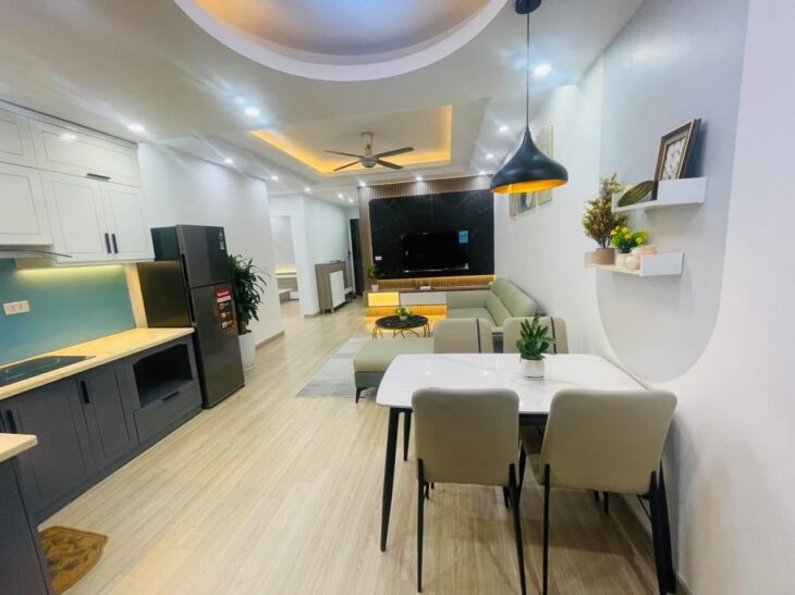 Bán RẺ căn hộ HH Linh Đàm – Hoàng Mai dt 76.6m2 x 3 ngủ full nội thất