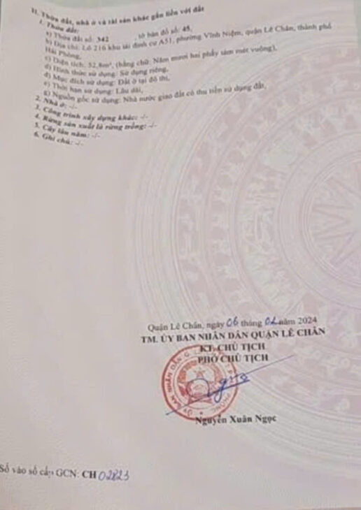 Bán đất tái định cư Tam Kỳ – Vĩnh Niệm, 53m, hướng Tây, đường 12m, Giá 4.1 tỉ