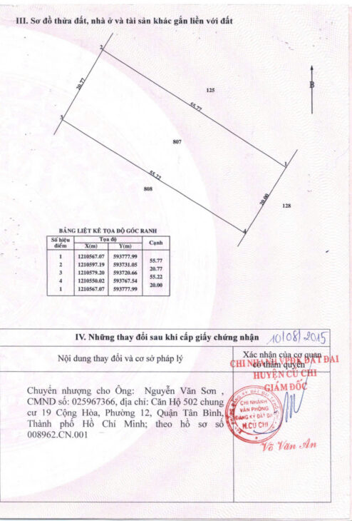 CHÍNH CHỦ KẸT TIỀN CẦN BÁN MIẾNG ĐẤT DT 1852,6M2 TẠI TÂN THẠNH ĐÔNG CỦ CHI