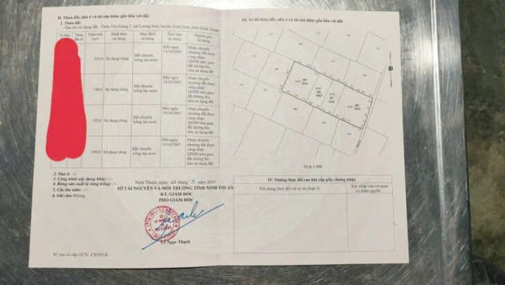 Bán Lô Đất Tại Xã Lương Sơn, huyện Ninh Sơn, tỉnh Ninh Thuận