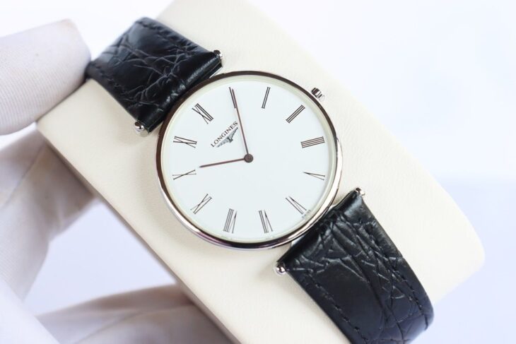 ĐH Nam : Longines La Grande siêu mỏng, Dây da – Size 33mm