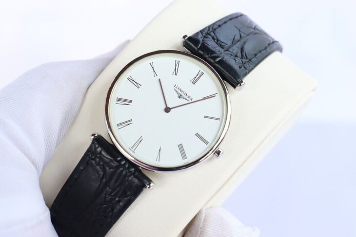 ĐH Nam : Longines La Grande siêu mỏng, Dây da – Size 33mm