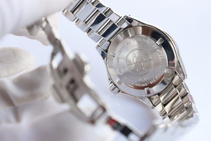 Đồng Hồ Raymond Weil Nữ, Mặt khảm Trai , Niềng đính 12 Viên Kim Cương
