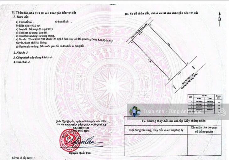 Bán đất mặt đường 40m Lô 28 Lê Hồng Phong, 490m MT 14m, ngay Mediamart, Giá 130 tr/m