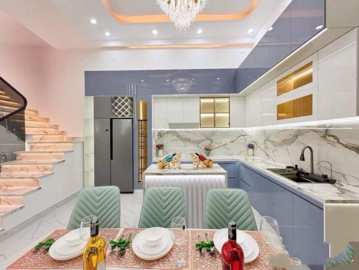 – Nhà Phố Hiện Đại, ngay Chợ Phước Long, mặt tiền đường số kinh doanh, 4 tầng, 71,5m2, 5×16, Đường