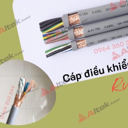 Cáp điều khiển lõi đồng mềm chống nhiễu (Có Lưới) Cáp điều khiển lõi đồng mềm chống nhiễu (Có Lưới)