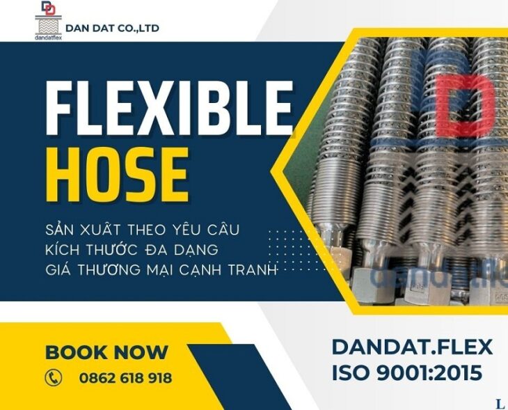 Ống dầu thủy lực, ống mềm inox 304 nối ren, ống nối mềm inox, ống mềm công nghiệp dẫn hóa chất