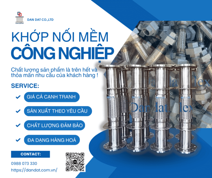 Khớp Nối Mềm Chống Rung| Khớp nối mềm inox công nghiệp, Khớp nối chống rung inox nối bích