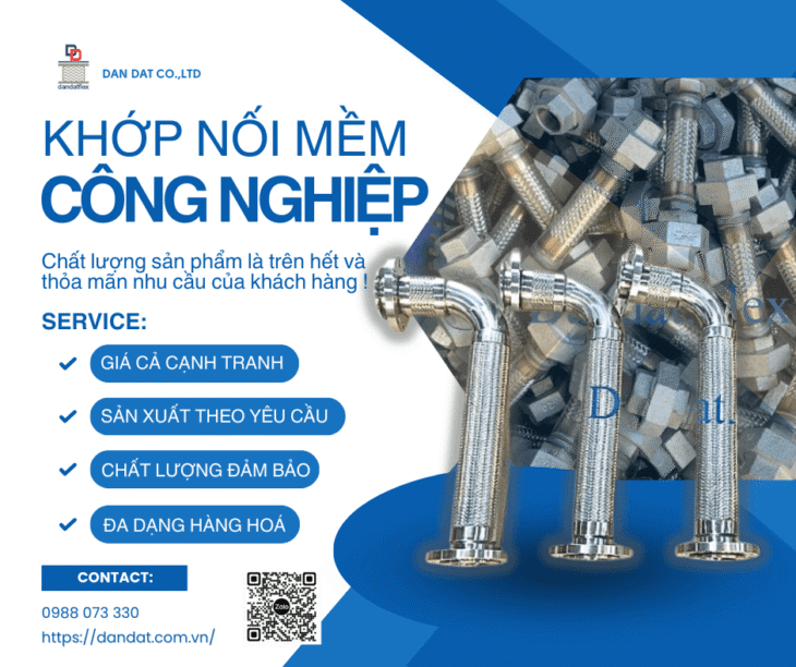 Khớp Nối Mềm Chống Rung| Khớp nối mềm inox công nghiệp, Khớp nối chống rung inox nối bích