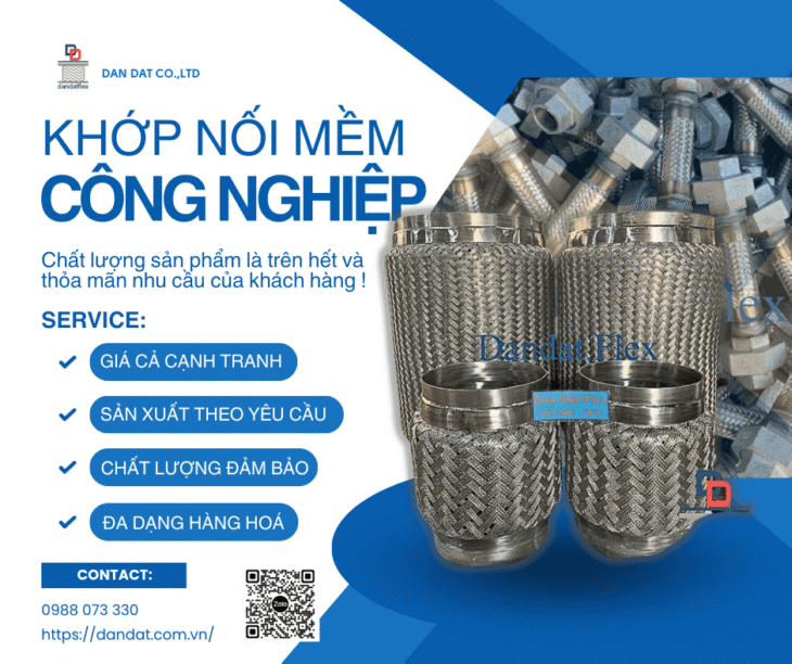 Khớp Nối Mềm Chống Rung| Khớp nối mềm inox công nghiệp, Khớp nối chống rung inox nối bích
