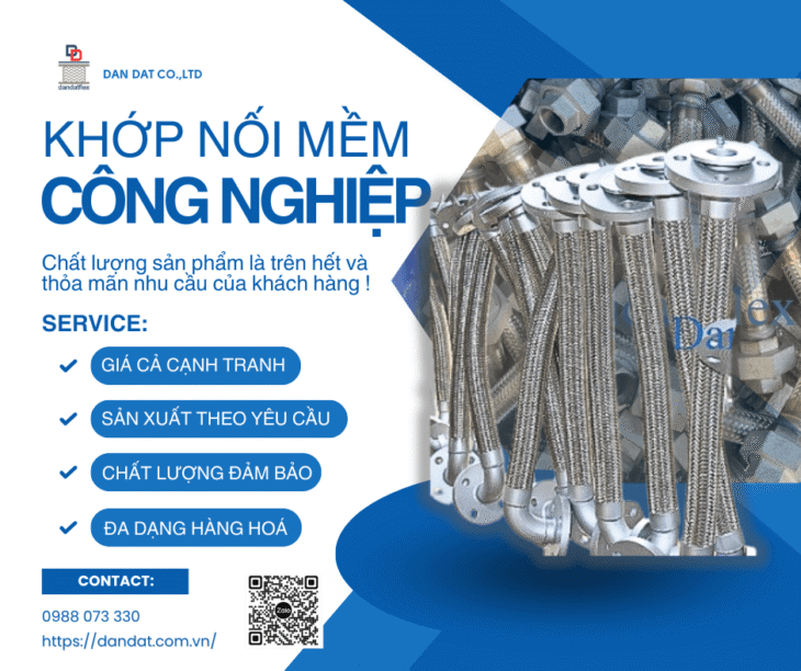 Khớp Nối Mềm Chống Rung| Khớp nối mềm inox công nghiệp, Khớp nối chống rung inox nối bích