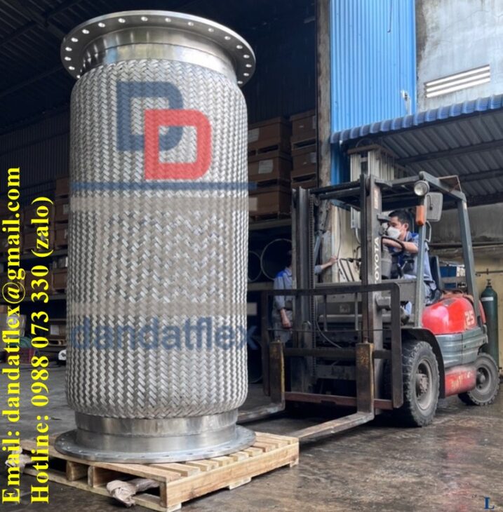 Khớp Nối Chống Rung, Khớp Nối Mềm Inox 304 Nối Bích, Khớp Chống Rung DN100, Ống chống rung