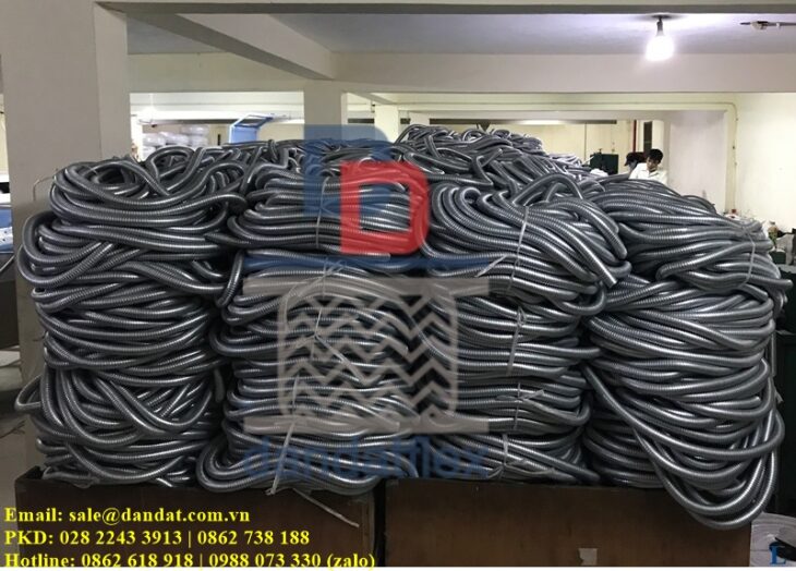 Ống ruột gà, Ống ruột gà lõi thép, Ống ruột gà lõi thép bọc nhựa, Ống luồn dây điện bọc inox 304