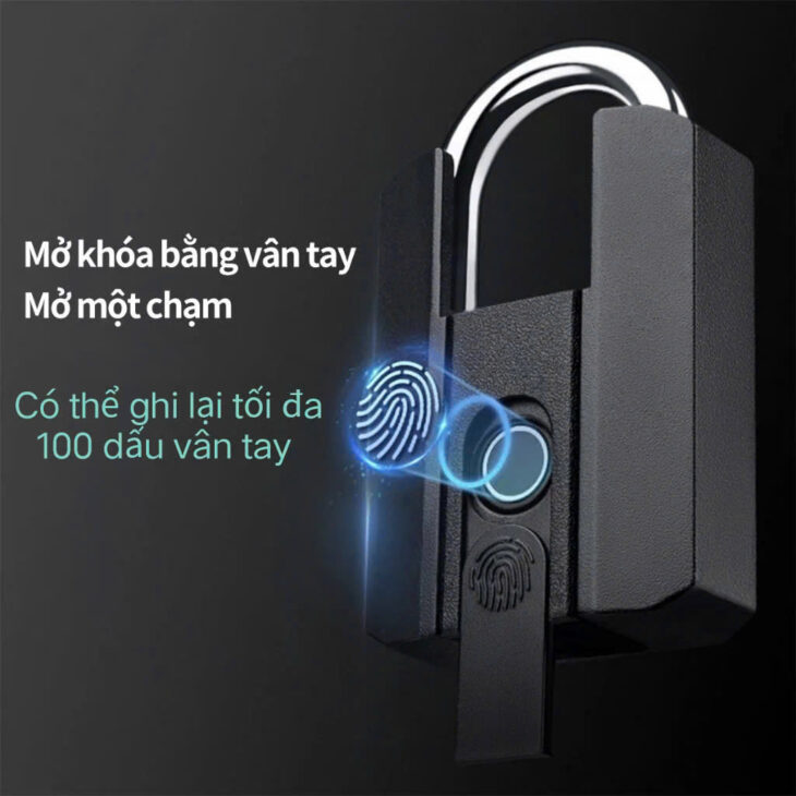 Ổ khóa vân tay JIALOCK chống cắt , điều khiển từ xa Bluetooth, Khóa thông minh chống nước