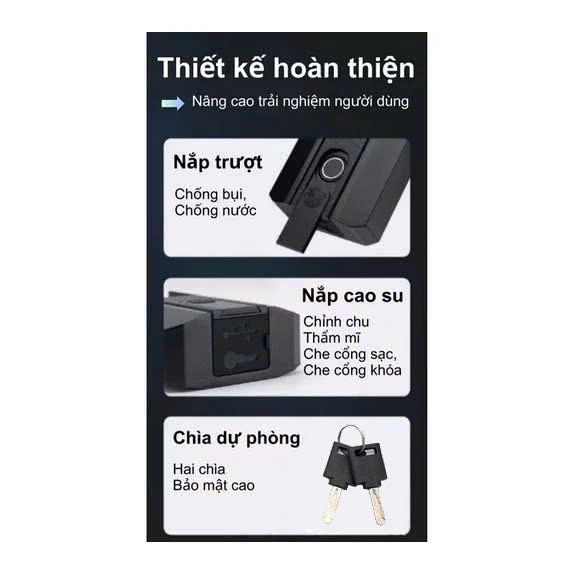 Ổ khóa vân tay JIALOCK chống cắt , điều khiển từ xa Bluetooth, Khóa thông minh chống nước