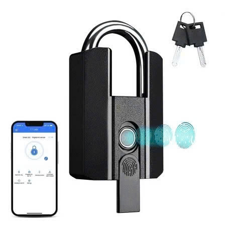 Ổ khóa vân tay JIALOCK chống cắt , điều khiển từ xa Bluetooth, Khóa thông minh chống nước