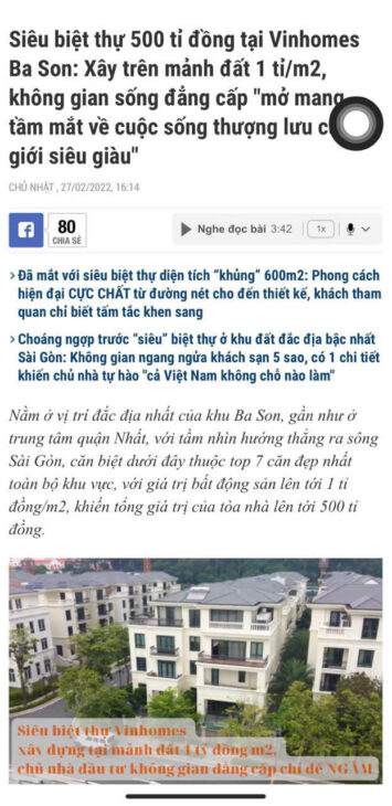 BÁN BIỆT THỰ LIỀN KỀ CAO CẤP – TÔN ĐỨC THẮNG – QUẬN 1 – 560 TỶ – 352M²