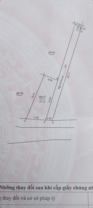 Bán 71,5 m2 thổ cư lô góc, Đại Tự Kịm Chung Hoài Đức Giá rẻ