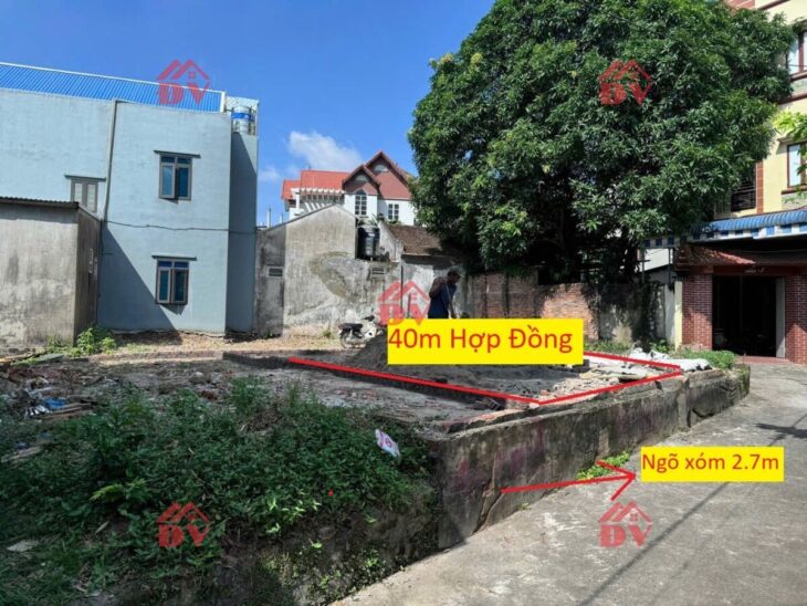 SIÊU PHẨM GIÁ 1,560 TỶ ĐẤT TẠI HỢP ĐỒNG-CHƯƠNG MỸ D/T:40M