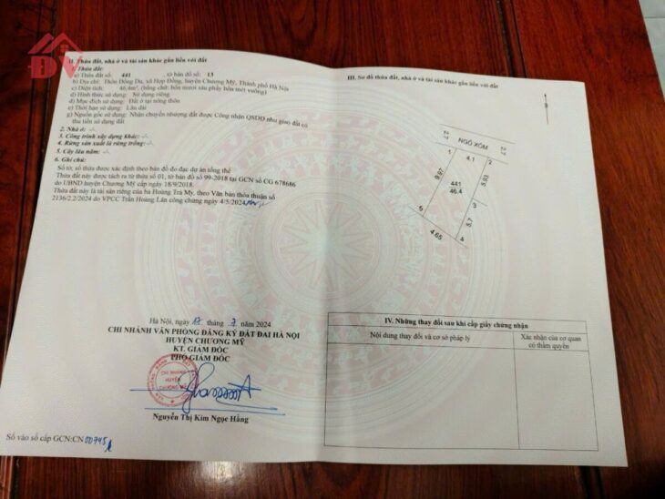 SIÊU PHẨM GIÁ 1,650 TỶ ĐẤT TẠI HỢP ĐỒNG-CHƯƠNG MỸ D/T:46,4M