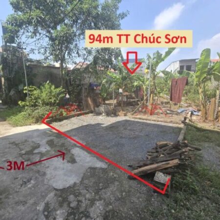 SIÊU PHẨM GIÁ 3,3 TỶ ĐẤT TẠI TT CHÚC SƠN-CHƯƠNG MỸ D/T:94M