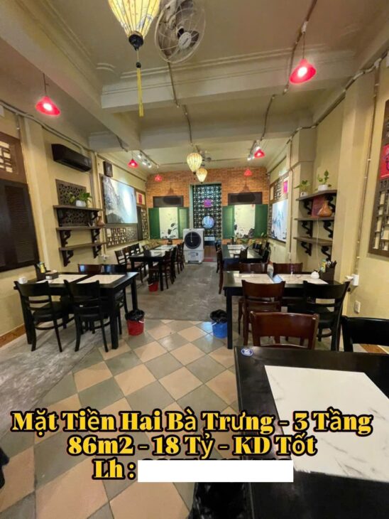 ???? Nhà 3 tầng mặt tiền Hai Bà Trưng – 86m2 – 1X Tỷ – vị trí đắc địa, ngay phố đi bộ kinh doanh sầm