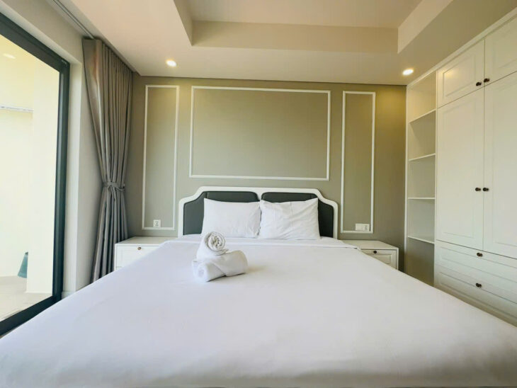 Cho thuê Căn hộ 2 phòng ngủ toà nhà GOLD COAST tầng 18 tòa Nam