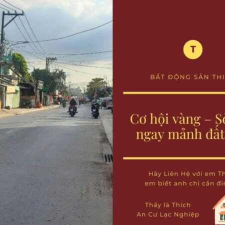 Bán Đất Mặt Tiền Đẹp 350m2 Vuông Vắn 10.5 tỷ Xuân Thới Đông Hóc Môn