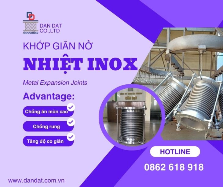 Khớp nối giãn nở inox pasty – Khớp giãn nở bằng vải chịu nhiệt – Khớp nối giãn nở mặt bích