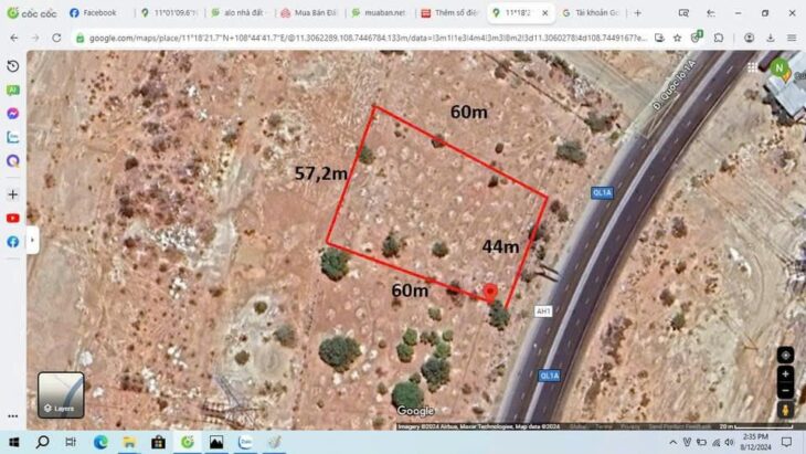 BÁN ĐẤT MẶT TIỀN QUỐC LỘ 1A – TUY PHONG, BÌNH THUẬN – CHÍNH CHỦ