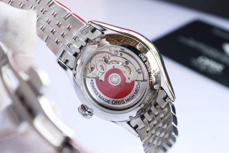 ĐH Nữ : Oris Artelier Automatic, Lịch MoonPhase, đính Full Kim Cương Size 36mm Fullbox