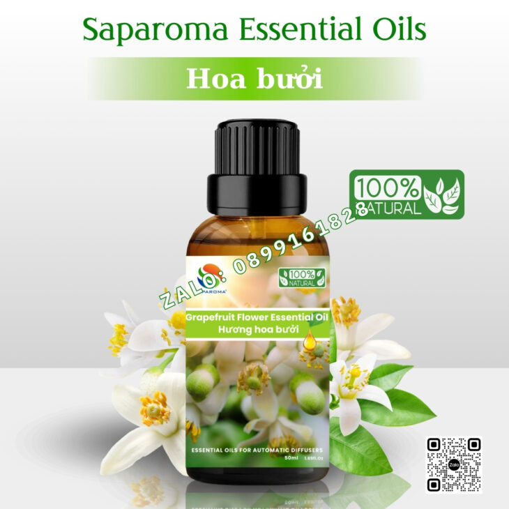 LỌ 50ML TINH DẦU THIÊN NHIÊN CAO CẤP SAPAROMA, THƠM PHÒNG, HỖ TRỢ KHỬ MÙI, THƯ GIÃN, GIẢM STRESS