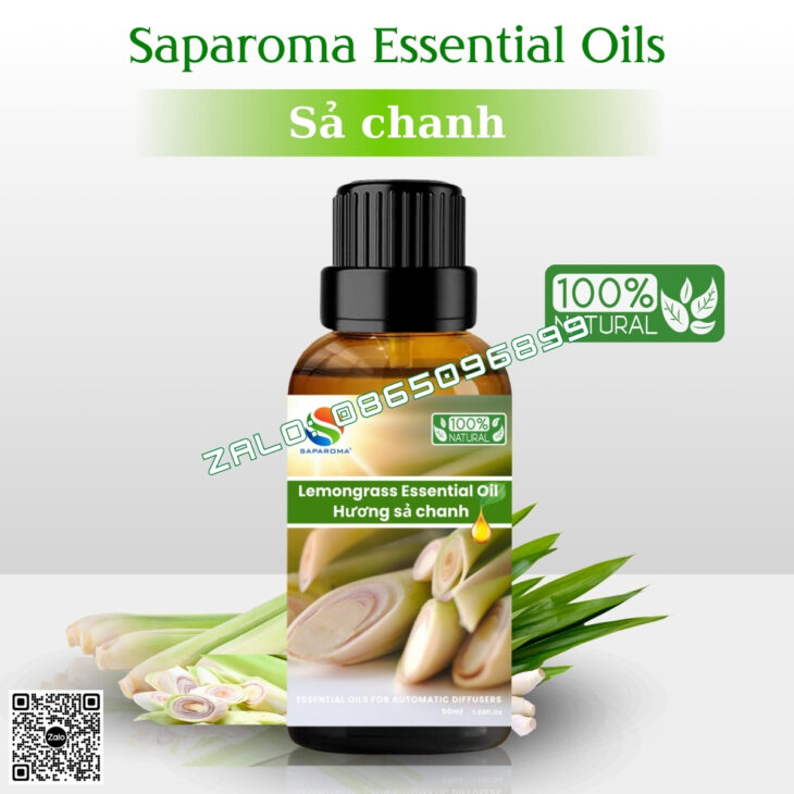 LỌ 50ML TINH DẦU THIÊN NHIÊN CAO CẤP SAPAROMA, THƠM PHÒNG, HỖ TRỢ KHỬ MÙI, THƯ GIÃN, GIẢM STRESS