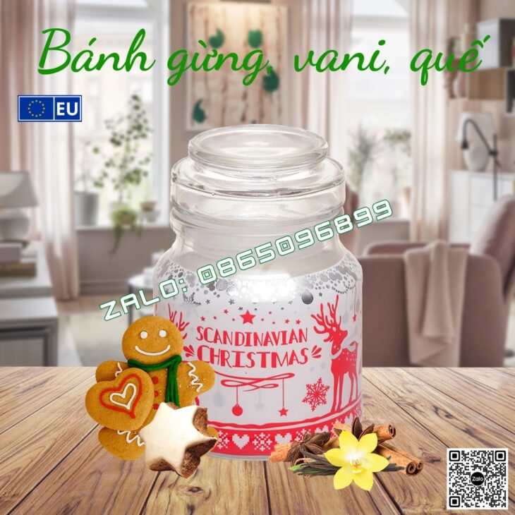Hũ nến thơm cao cấp nhập khẩu chính hãng Bartek Candles 130g, thơm phòng, thư giãn, hỗ trợ khử mùi