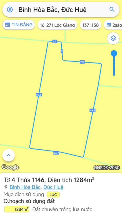 SỞ HỮU NHÀ ĐẤT ĐẸP – GIÁ Tốt – Vị Trí Tại : Bình Hòa Bắc – Đức Huệ – Long An