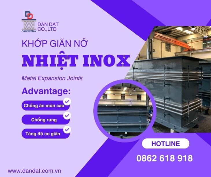 Khớp nối giãn nở inox pasty – Khớp giãn nở bằng vải chịu nhiệt – Khớp nối giãn nở mặt bích