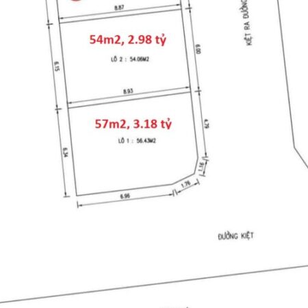 ► Đất 2 mặt Kiệt 6m Gần Chợ Kỳ Đồng, Ô tô đậu, 57m2, ngang 6m, thông thoáng, 3.18 tỷ ► Đất 2 mặt Kiệt 6m Gần Chợ Kỳ Đồng, Ô tô đậu, 57m2, ngang 6m, thông thoáng, 3.18 tỷ