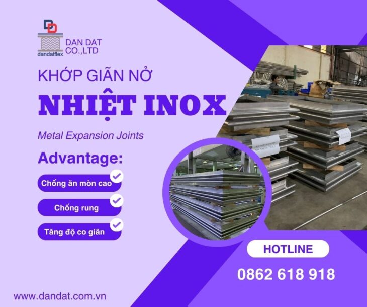 Khớp nối giãn nở inox pasty – Khớp giãn nở bằng vải chịu nhiệt – Khớp nối giãn nở mặt bích