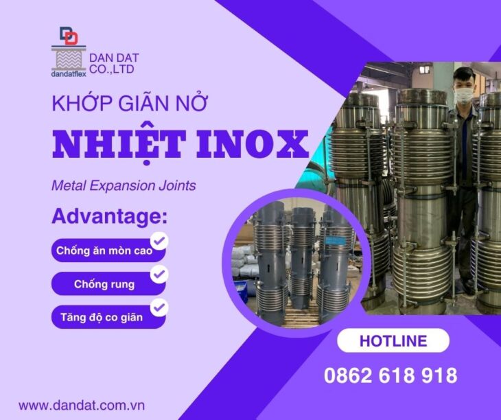 Khớp nối giãn nở inox pasty – Khớp giãn nở bằng vải chịu nhiệt – Khớp nối giãn nở mặt bích
