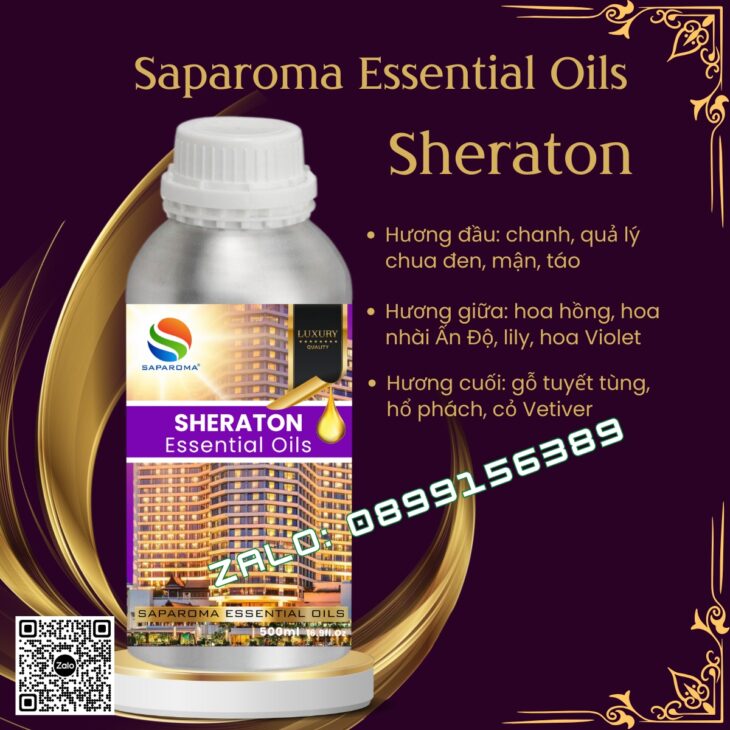 TINH DẦU NƯỚC HOA HƯƠNG KHÁCH SẠN SAPAROMA THƠM PHÒNG,SANG TRỌNG, ĐẲNG CẤP – CHAI 500ML