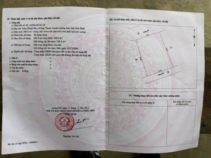 ĐẤT ĐẸP – GIÁ TỐT – Vị Trí Đắc Địa Tại Xã Thanh Cao, Huyện Lương Sơn, Tỉnh Hòa Bình