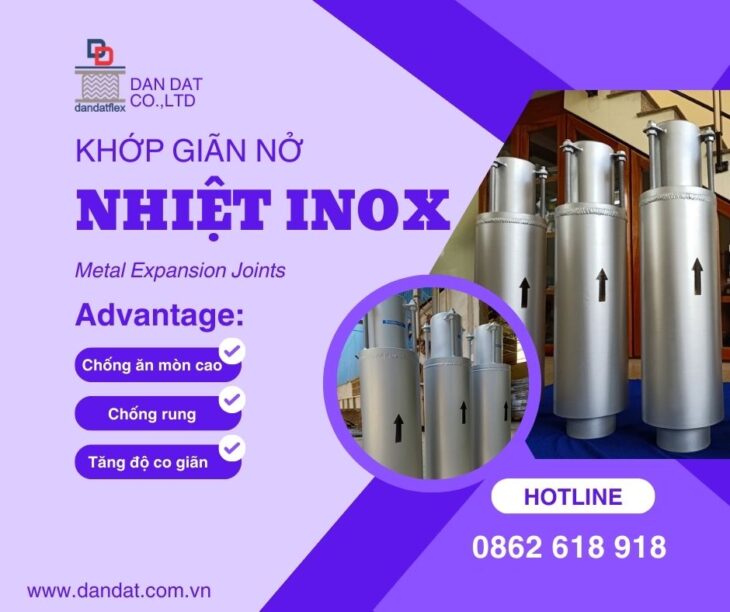 Khớp nối giãn nở inox pasty – Khớp giãn nở bằng vải chịu nhiệt – Khớp nối giãn nở mặt bích