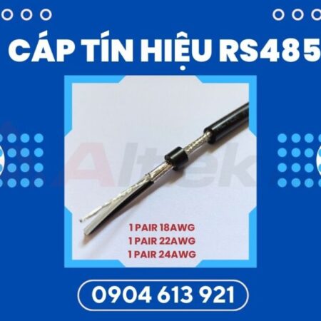 Cáp tín hiệu vặn xoắn 2 lớp chống nhiễu RS-485 24AWG 1 pair Altek Kabel