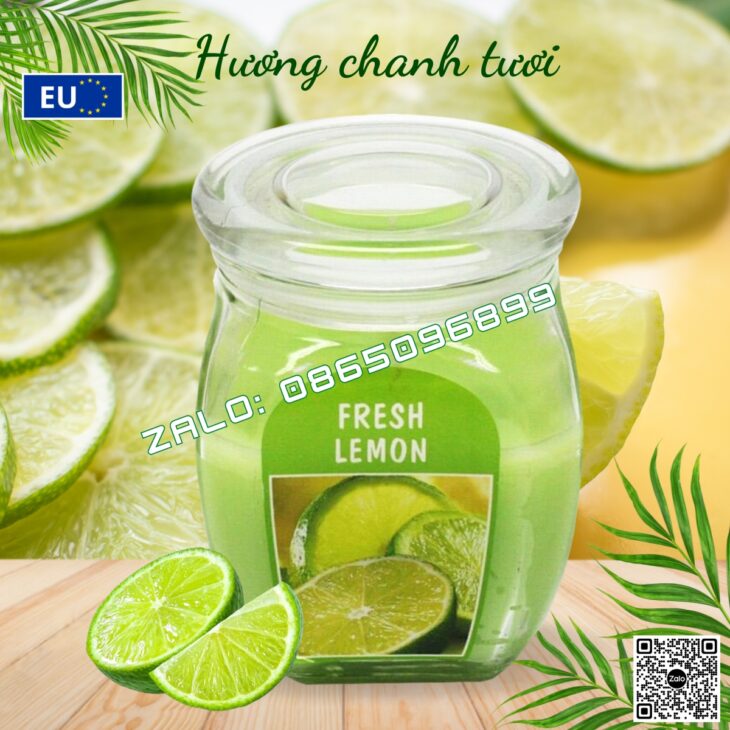 Hũ nến thơm thiên nhiên nhập khẩu Châu Âu, thơm phòng, thư giãn, hỗ trợ khử mùi, hàng chính hãng