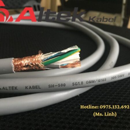 Cáp điều khiển 5 lõi có lưới chống nhiễu Altek Kabel